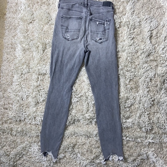 American Eagle Next Level Stretch Destructed Punk Grunge Jeans Women’s Size 8 - Picture 3 of 13